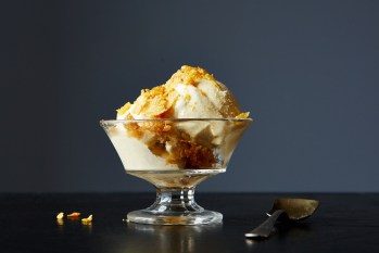 Christina Tosi's Ice Cream with Corn Flake Brittle ©First We Feast