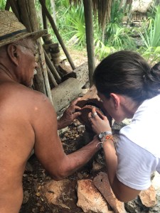 Begonia Quijana and queen bee honey